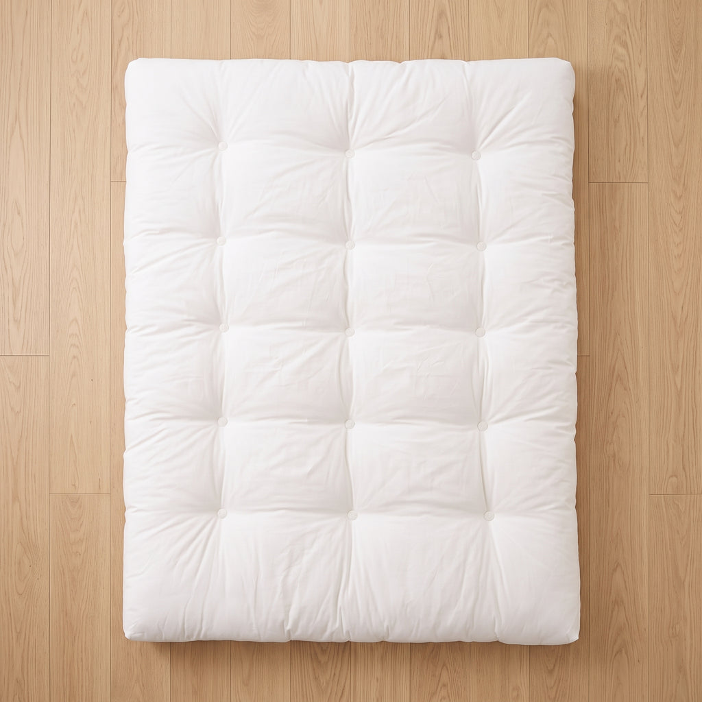 Futon japonais 2 places vu du dessus