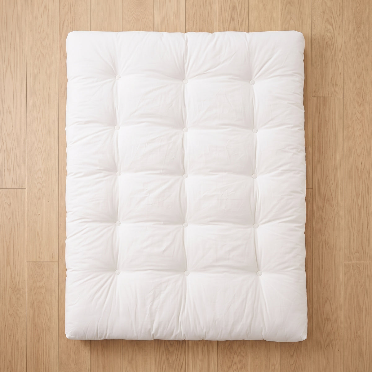 Futon japonais 2 places vu du dessus