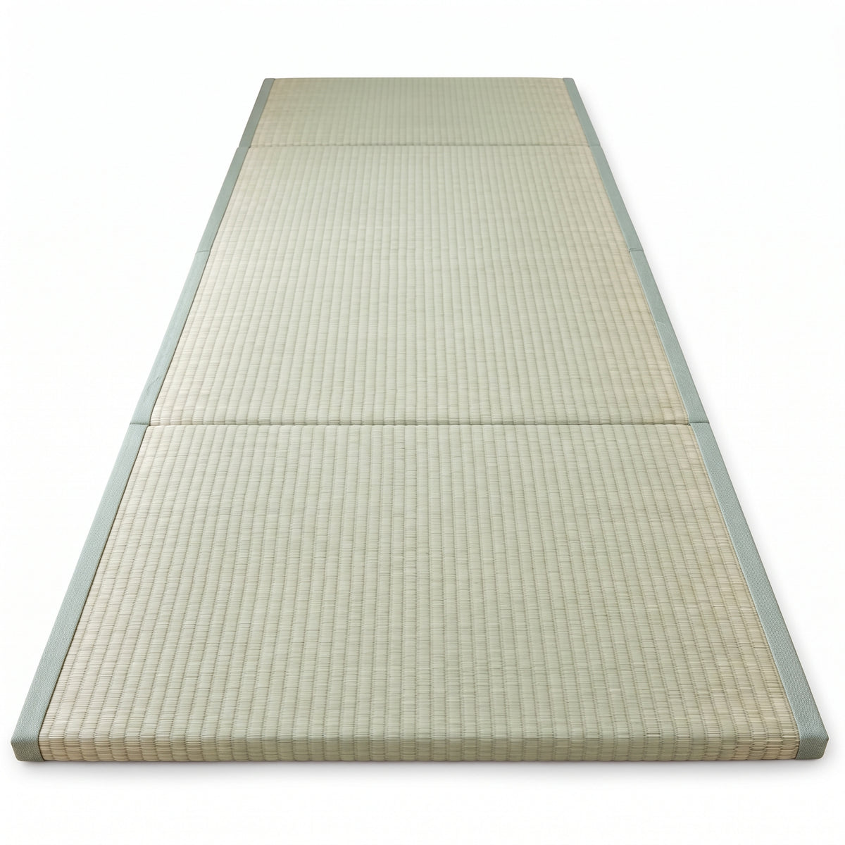 Tatami japonais en paille posé au sol